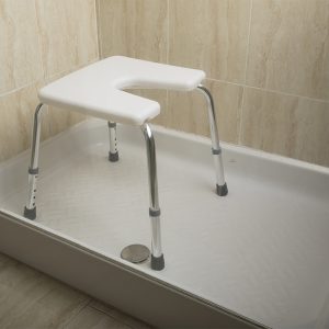 Banqueta de ducha con asiento herradura
